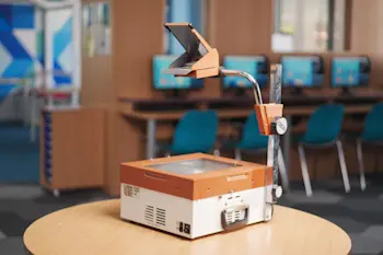 An image of a school projector