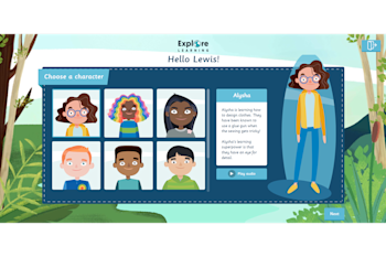 This image shows a character selection screen with a variety of characters available.