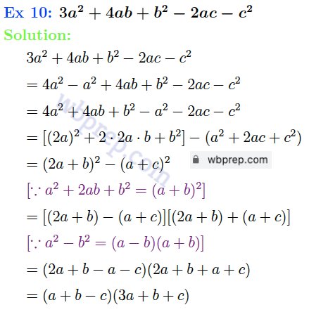 WBBSE Class 9 Math Koshe Dekhi 8.2 Question 10 Solution