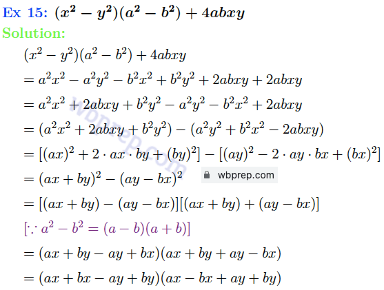 WBBSE Class 9 Math Koshe Dekhi 8.2 Question 15 Solution