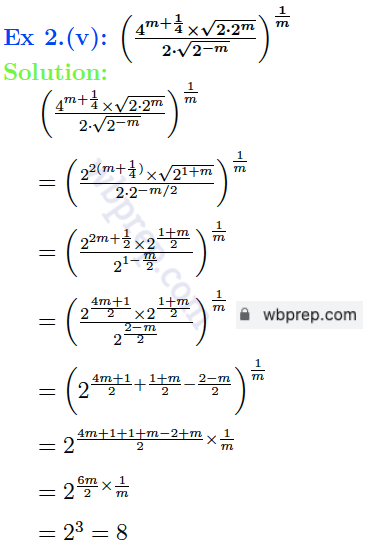 WBBSE Class 9 Math Koshe Dekhi 2 Question 2.(v) Solution