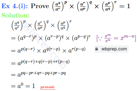 WBBSE Class 9 Math Koshe Dekhi 2 Question 4.(i) Solution