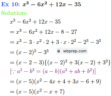 WBBSE Class 9 Math Koshe Dekhi 8.3 Ex10 Solution
