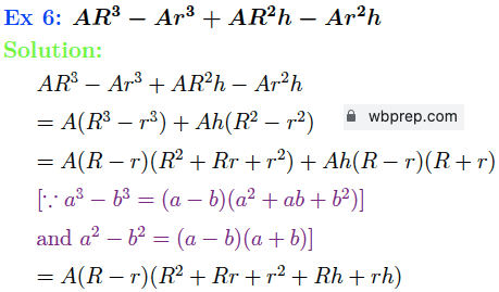 WBBSE Class 9 Math Koshe Dekhi 8.3 Ex6 Solution